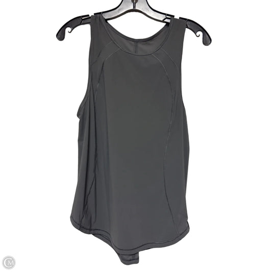 Athletic Tank Top By Lululemon In Grey, Size: 4