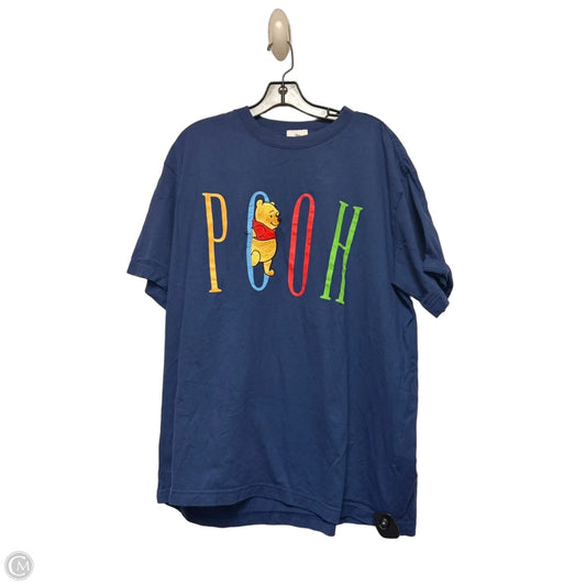Top Short Sleeve By Disney In Navy, Size: Xl