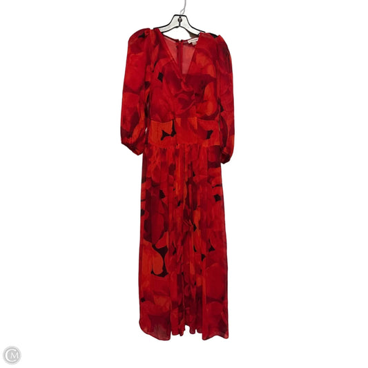 Dress Casual Maxi By Calvin Klein In Red, Size: S