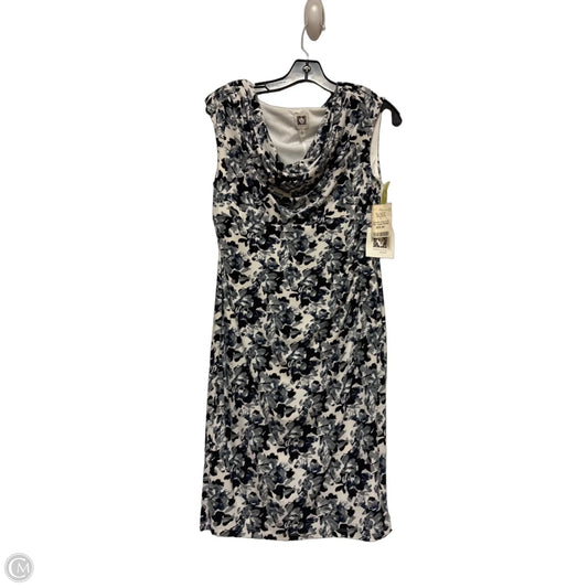 Dress Casual Midi By Anne Klein In Black & Blue, Size: S