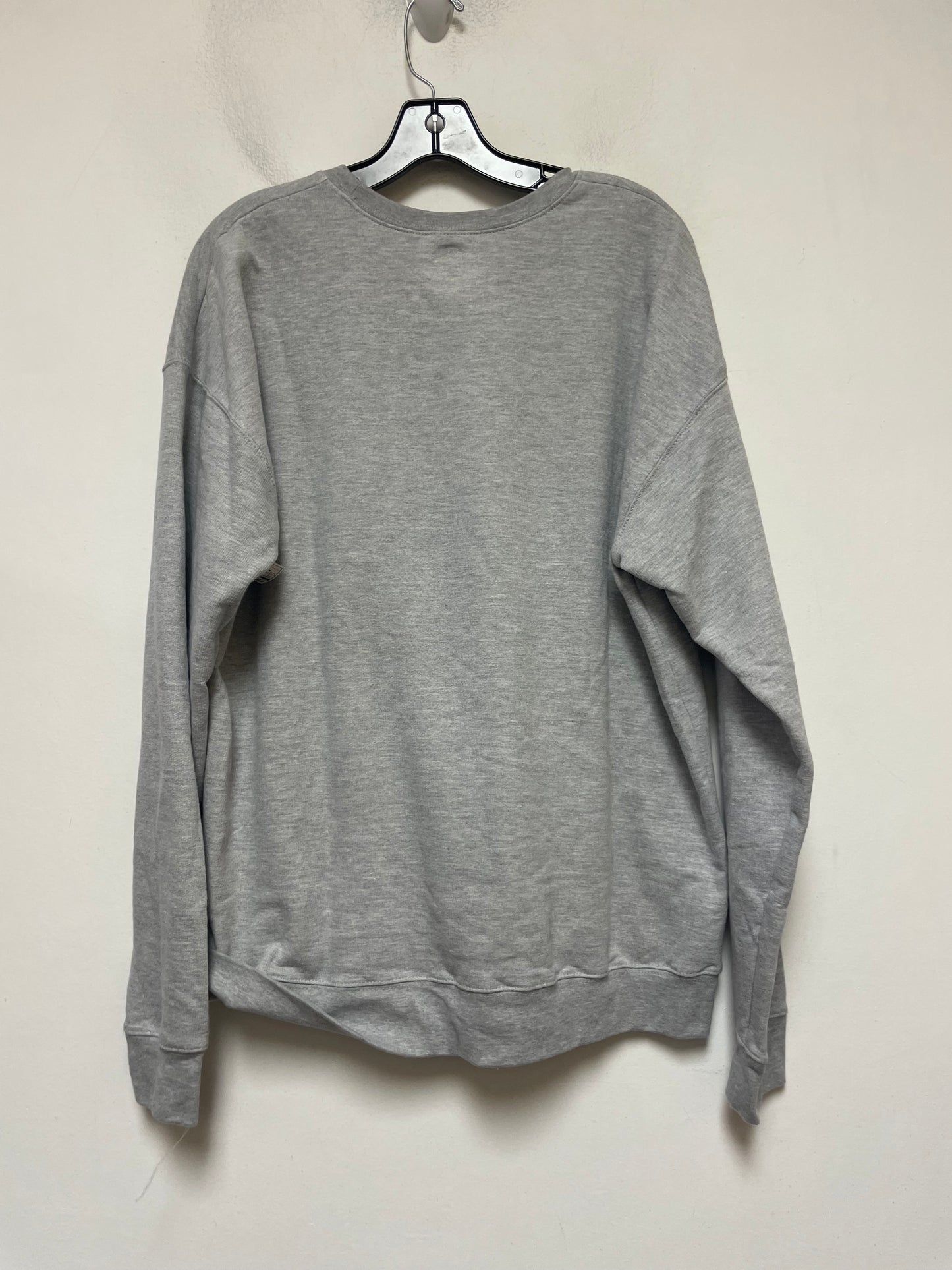 Sweatshirt Crewneck By Clothes Mentor In Grey, Size: L