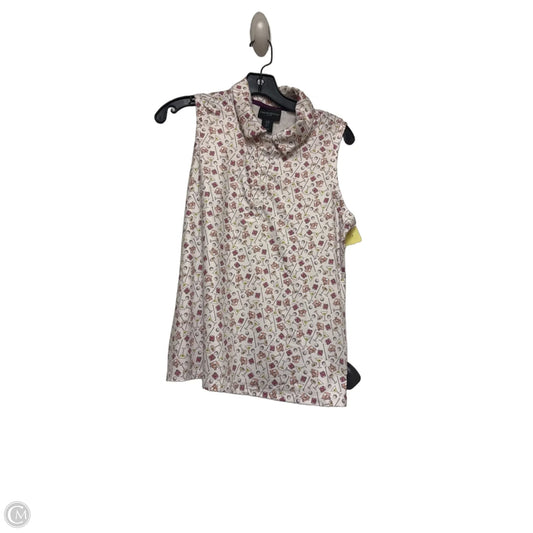 Athletic Tank Top By Cynthia Rowley In Pink & White, Size: M