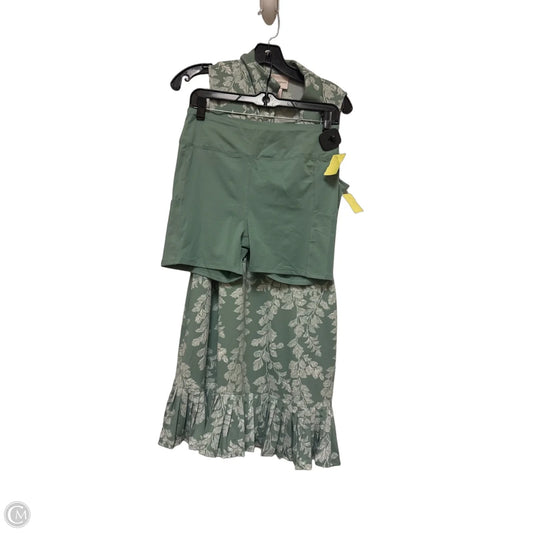 Athletic Dress By Laura Ashley In Green & White, Size: M
