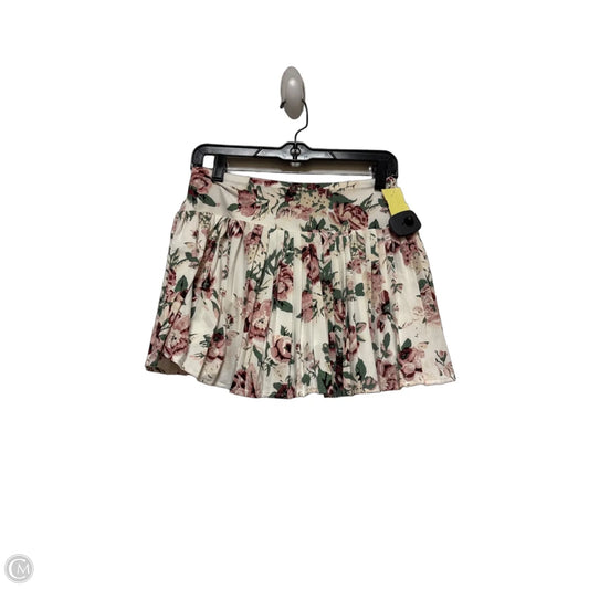 Athletic Skort By Laura Ashley In Floral Print, Size: M