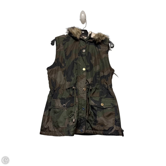 Vest Puffer & Quilted By Ashley In Camouflage Print, Size: S