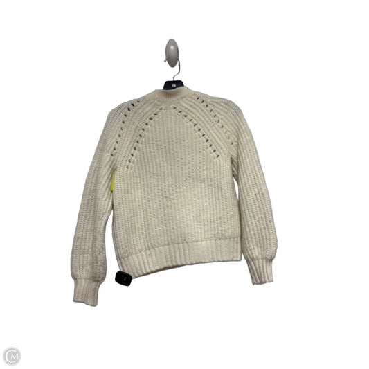 Sweater Cardigan By Loft In Cream, Size: Xsp