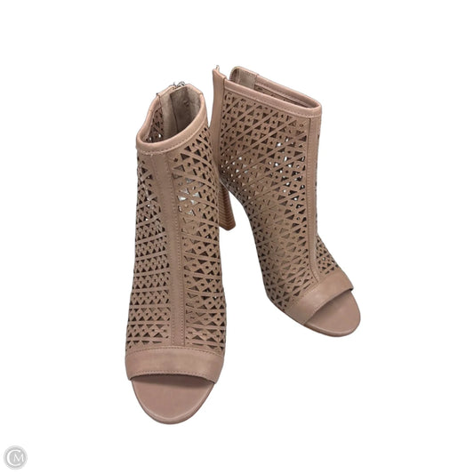 Sandals Heels Stiletto By Vince Camuto In Tan, Size: 7.5