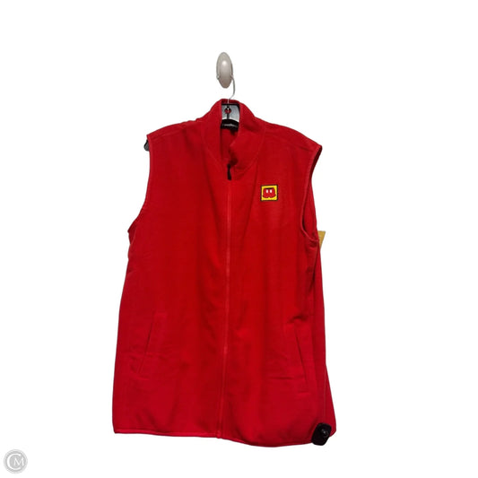 Vest Fleece By Clothes Mentor In Red, Size: L