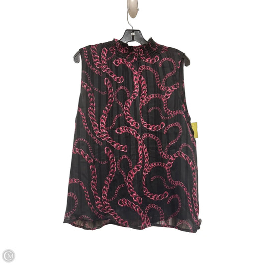 Top Sleeveless By Rachel Zoe In Black & Purple, Size: Xl