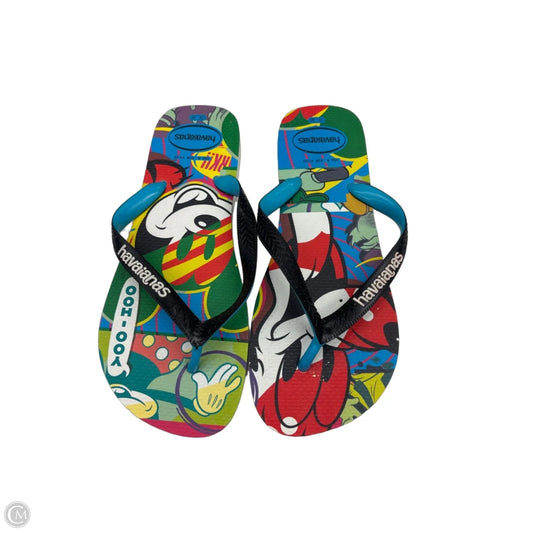 Sandals Flip Flops By Havaianas In Multi-colored, Size: 8