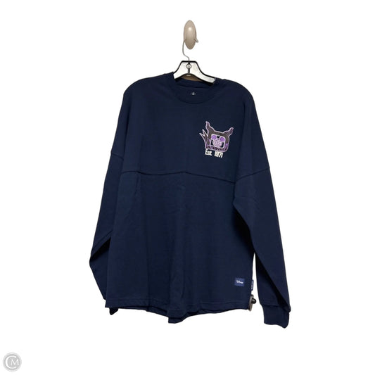 Top Long Sleeve By Disney Store In Blue & Purple, Size: M