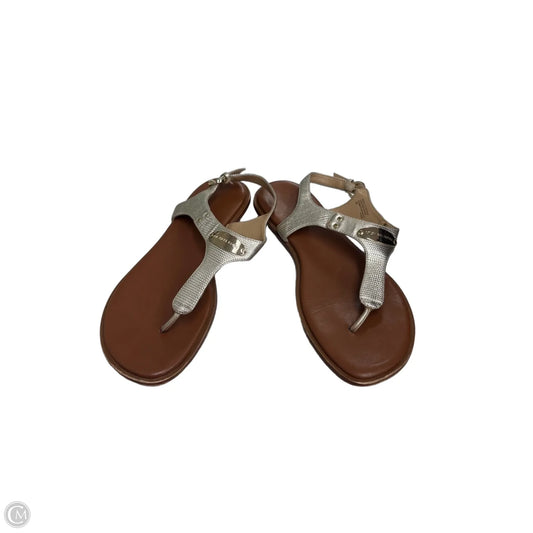 Sandals Flats By Michael By Michael Kors In Gold, Size: 9