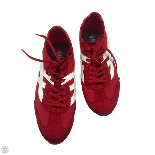 Shoes Athletic By H&m In Red & White, Size: 8