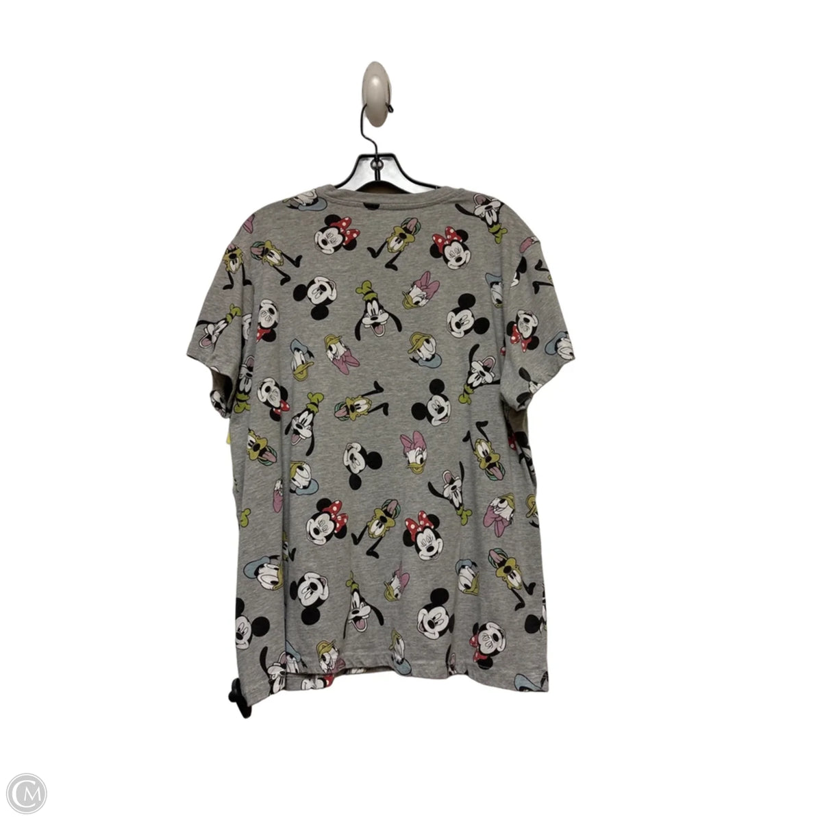 Top Short Sleeve Basic By Disney In Grey, Size: 2x