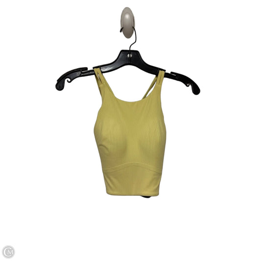 Athletic Bra By Lululemon In Yellow, Size: Xs