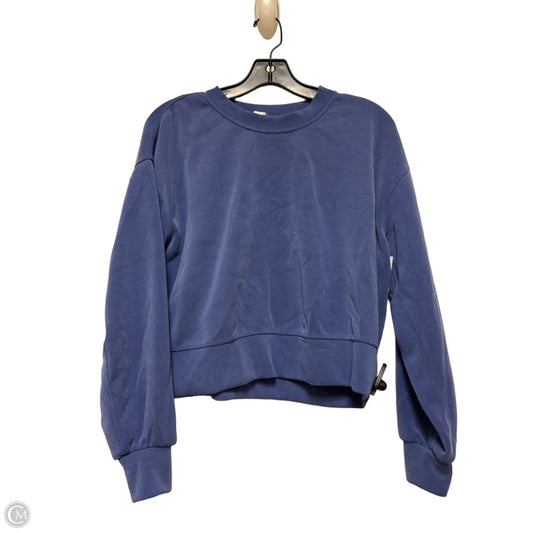 Athletic Sweatshirt Crewneck By Lululemon In Blue, Size: 2