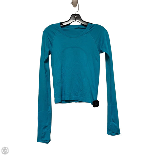 Athletic Top Long Sleeve Crewneck By Lululemon In Blue, Size: Xs