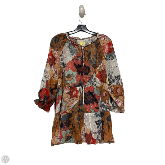 Top Long Sleeve Designer By Johnny Was In Floral Print, Size: Xl