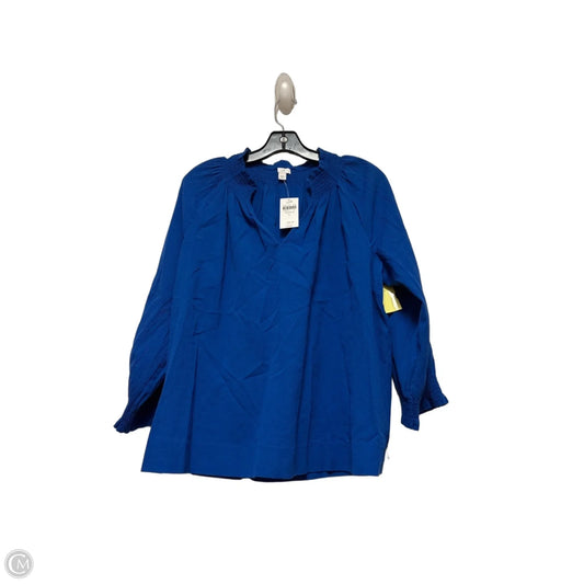 Top Long Sleeve By J. Jill In Blue, Size: L