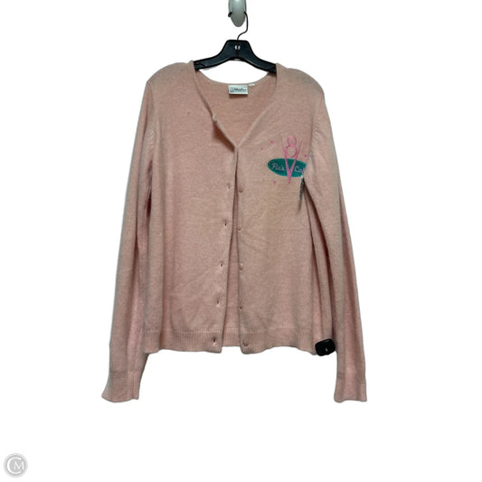 Sweater Cardigan By Disney Store In Pink, Size: 2x