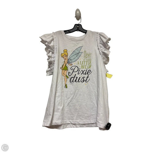 Top Short Sleeve By Disney Store In Green & White, Size: 2x