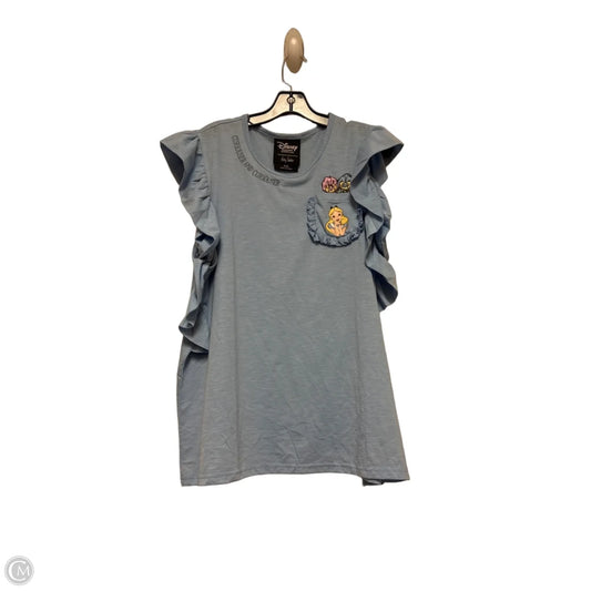 Top Short Sleeve By Disney Store In Blue, Size: 2x
