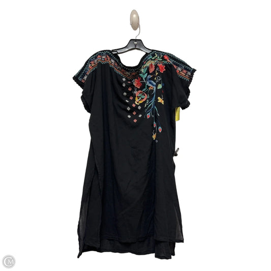 Top Short Sleeve Designer By Johnny Was In Floral Print, Size: Xl