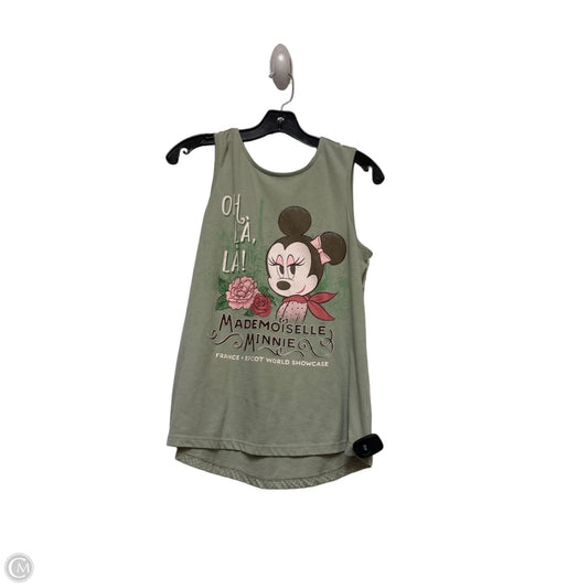 Top Sleeveless By Disney In Green, Size: S