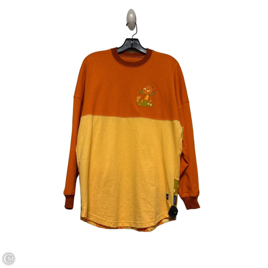 Top Long Sleeve By Disney Store In Orange & Yellow, Size: Xs