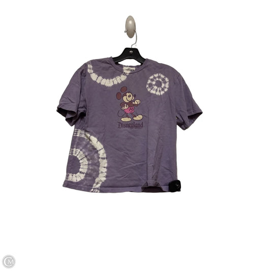 Top Short Sleeve By Disney In Purple, Size: S