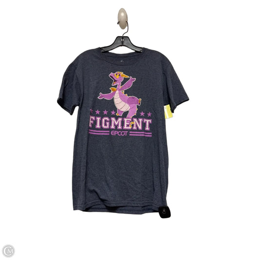 Top Short Sleeve By Disney Store In Grey & Purple, Size: S