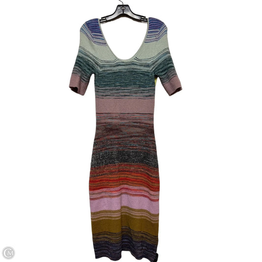 Dress Casual Midi By Anthropologie In Multi-colored, Size: S