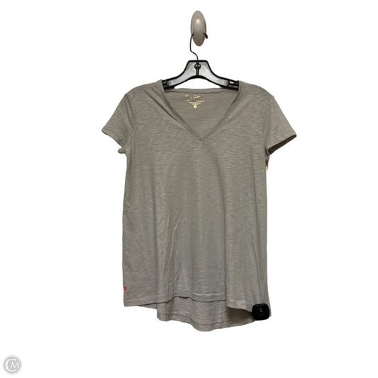 Top Short Sleeve Designer By Lilly Pulitzer In Grey, Size: Xs