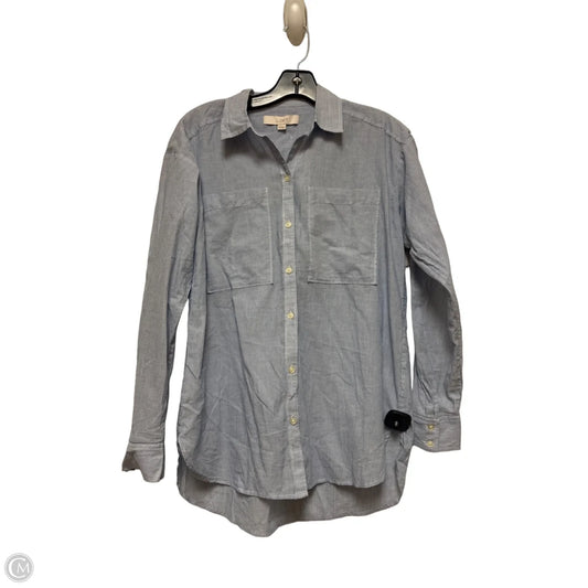 Top Long Sleeve By Loft In Striped Pattern, Size: Xs