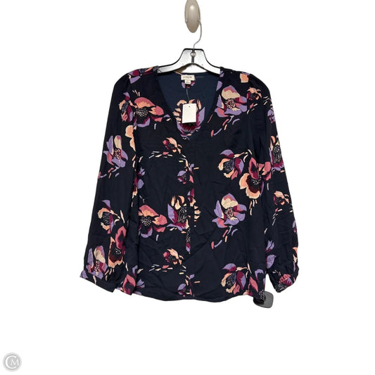Top Long Sleeve By J. Crew In Floral Print, Size: Xs