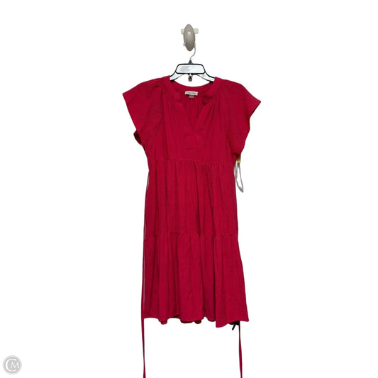 Dress Casual Short By Calvin Klein In Pink, Size: S