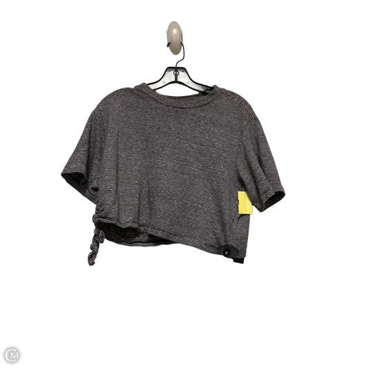 Top Short Sleeve Designer By All Saints In Striped Pattern, Size: L