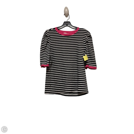 Top Short Sleeve Designer By Rebecca Minkoff In Striped Pattern, Size: L
