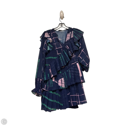 Dress Casual Short By Clothes Mentor In Blue & Pink, Size: Xs