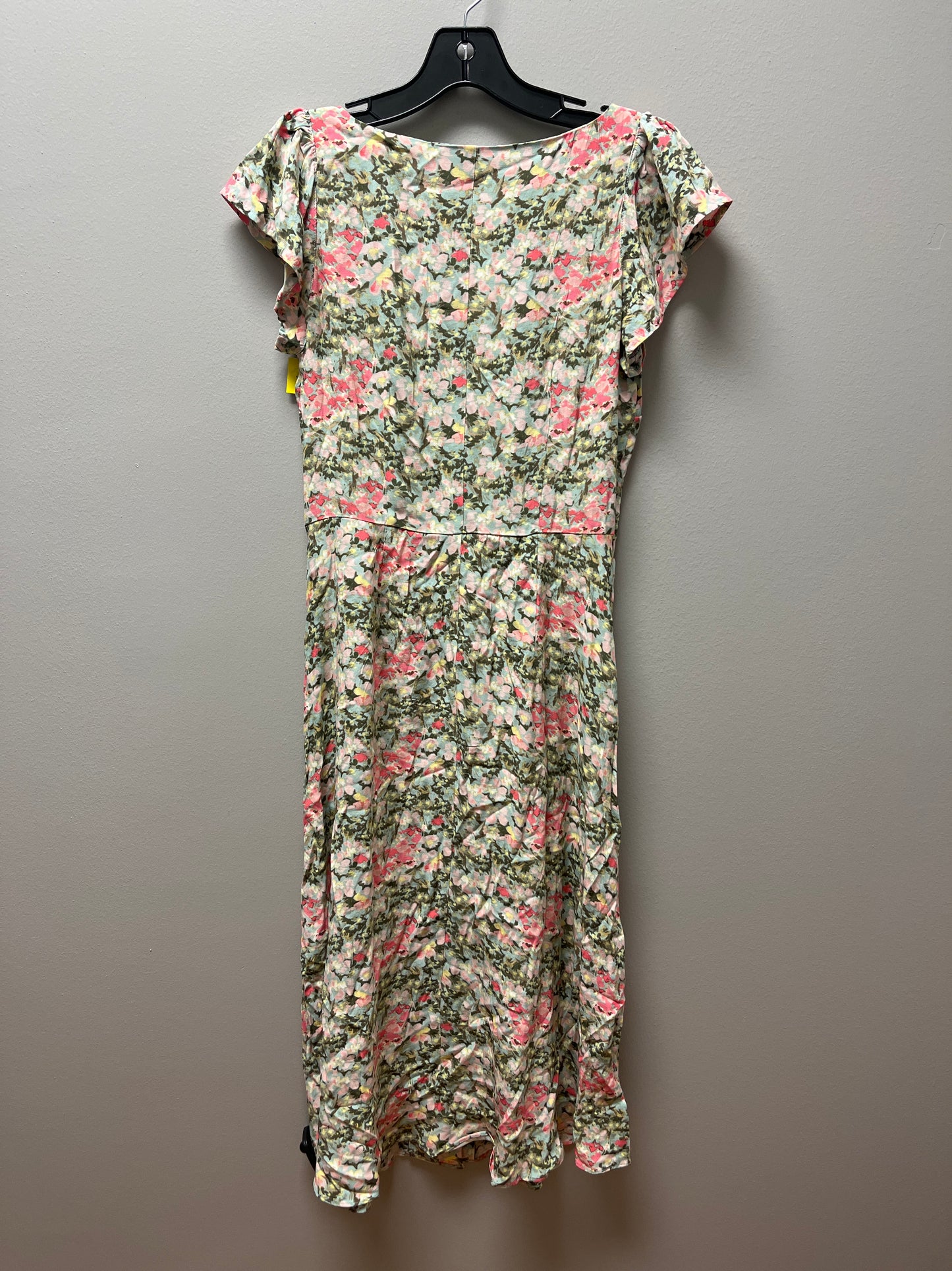 Dress Casual Midi By Loft In Floral Print, Size: Xs