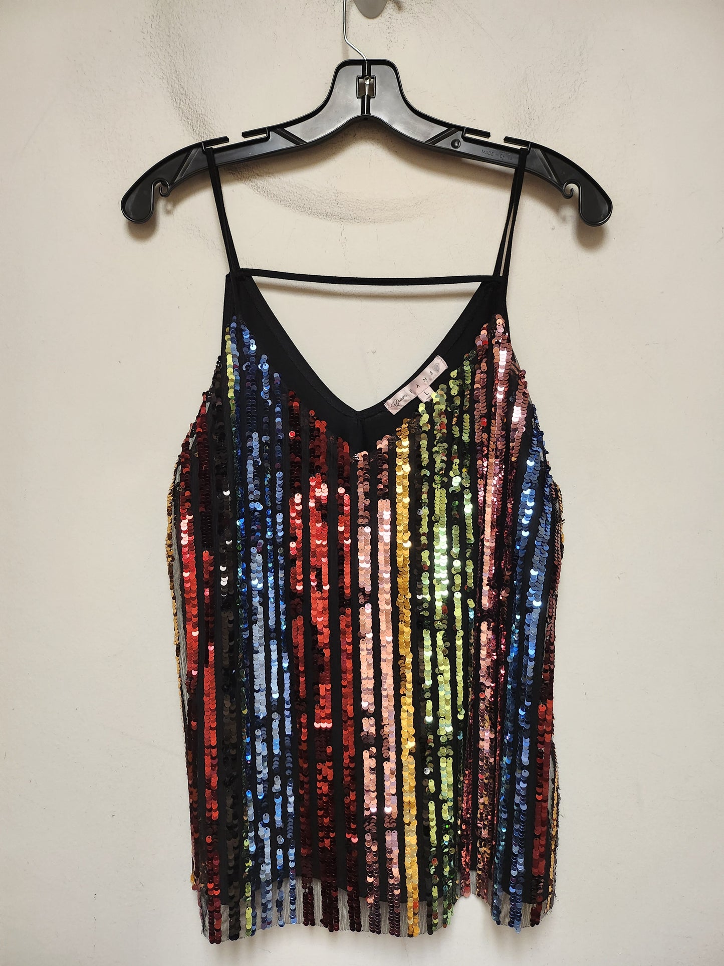 Top Sleeveless By Clothes Mentor In Multi-colored, Size: L