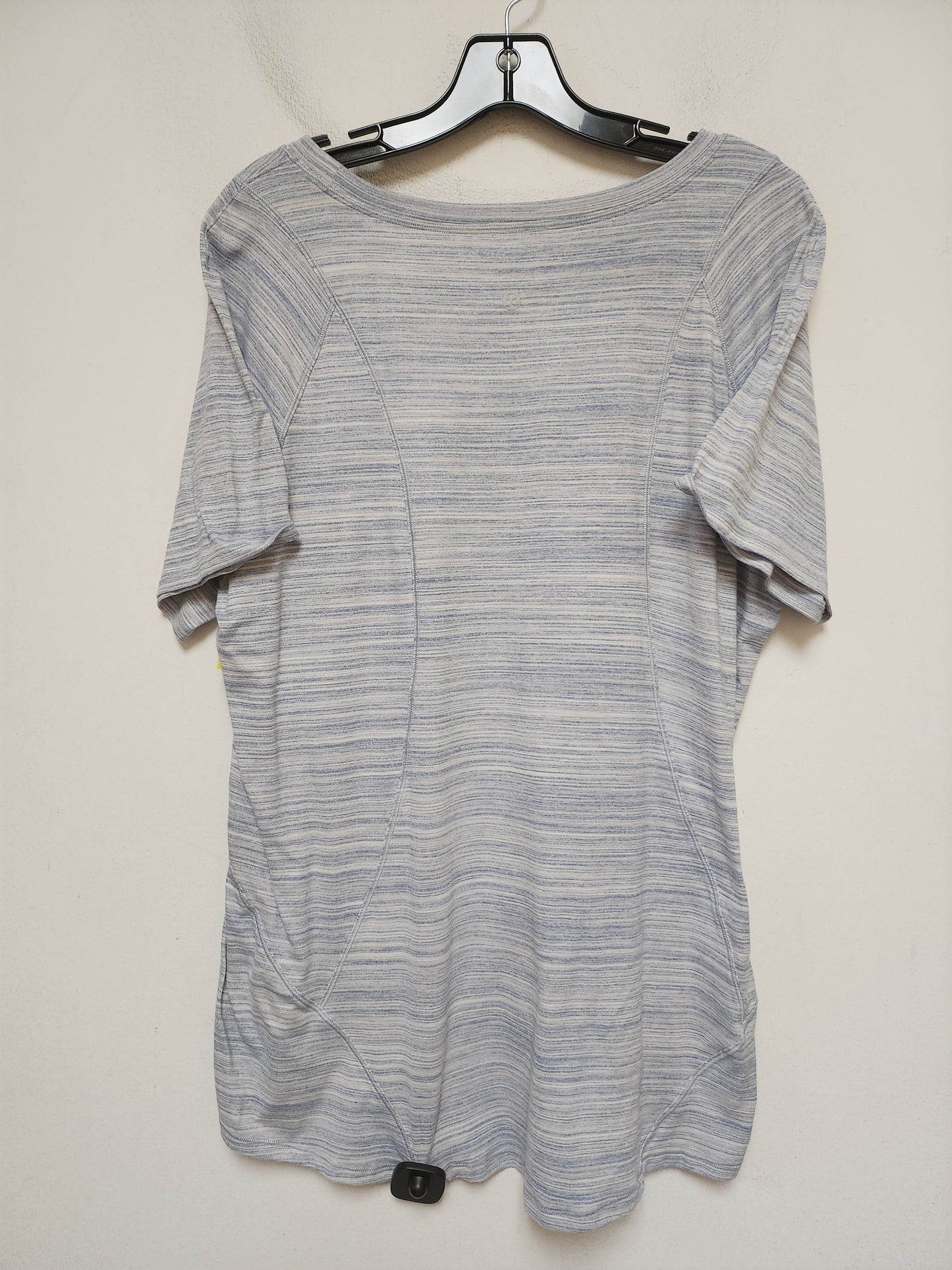 Athletic Top Short Sleeve By Lululemon In Blue, Size: 2x