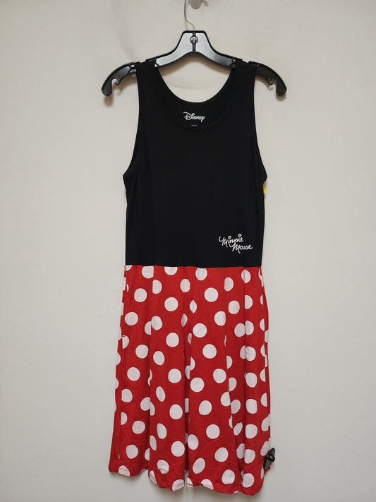 Dress Casual Short By Walt Disney In Black & Red, Size: L