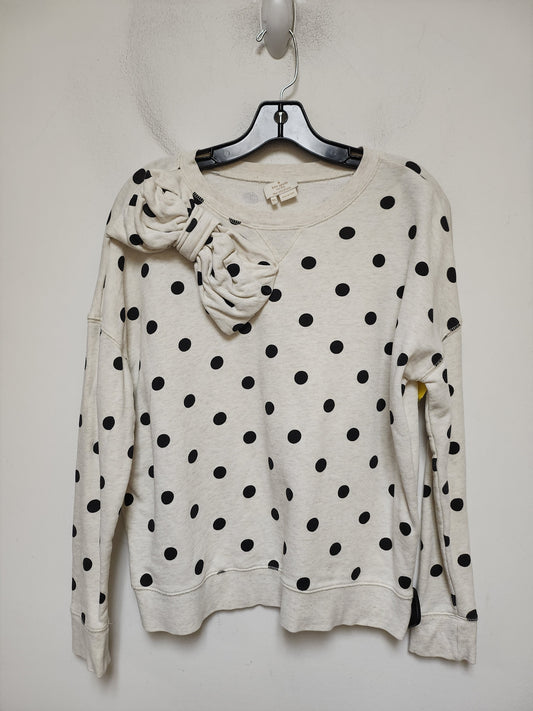 Sweatshirt Designer By Kate Spade In Polkadot Pattern, Size: Xs