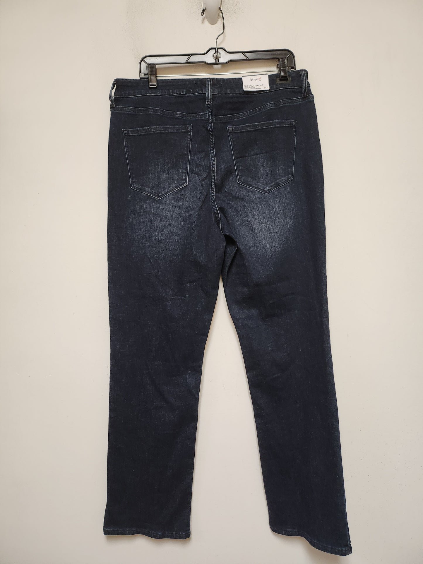 Jeans Straight By Clothes Mentor In Blue Denim, Size: 16