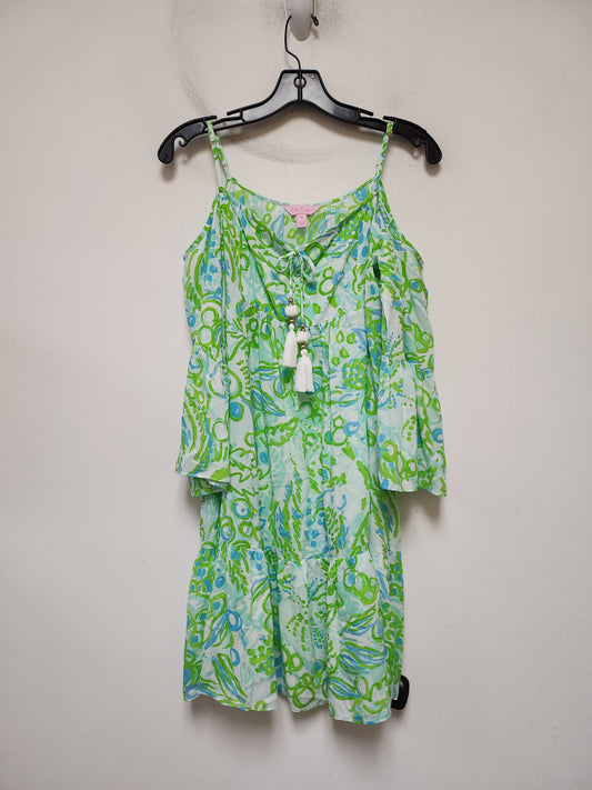 Dress Designer By Lilly Pulitzer In Blue & Green, Size: Xs