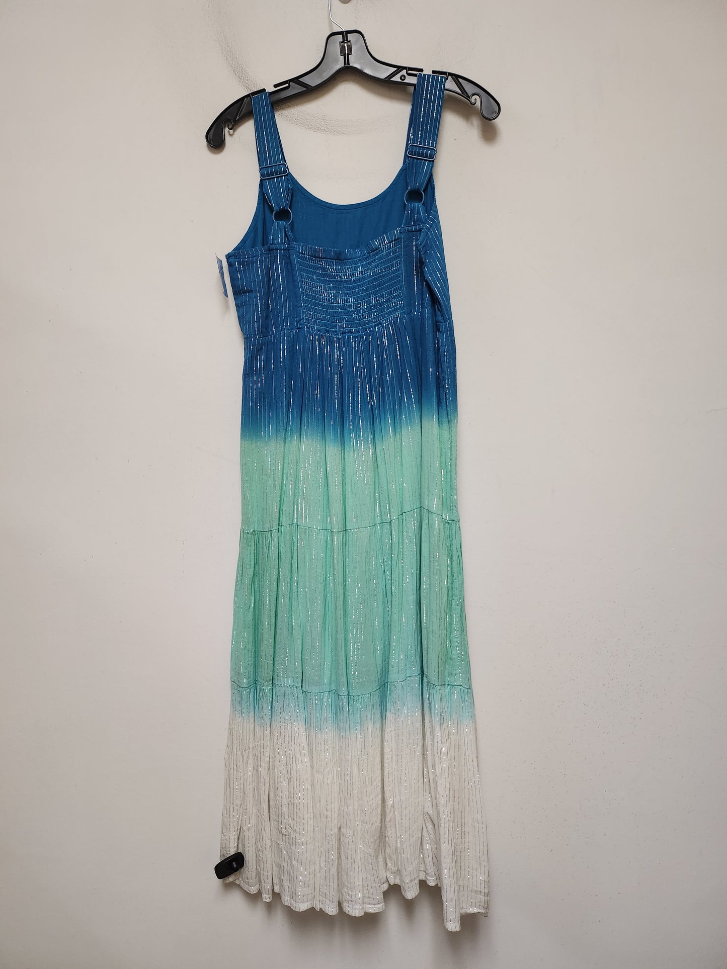 Dress Casual Maxi By Clothes Mentor In Blue & Green, Size: S