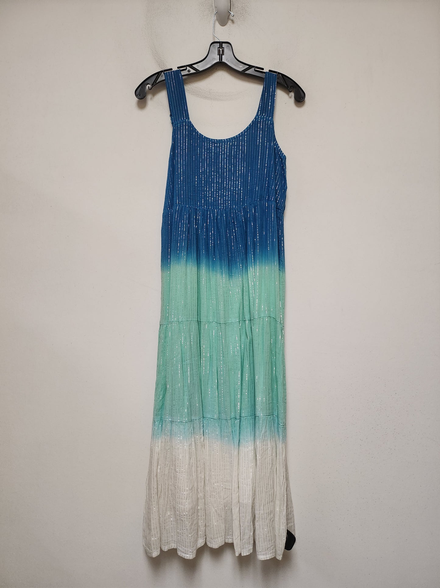 Dress Casual Maxi By Clothes Mentor In Blue & Green, Size: S