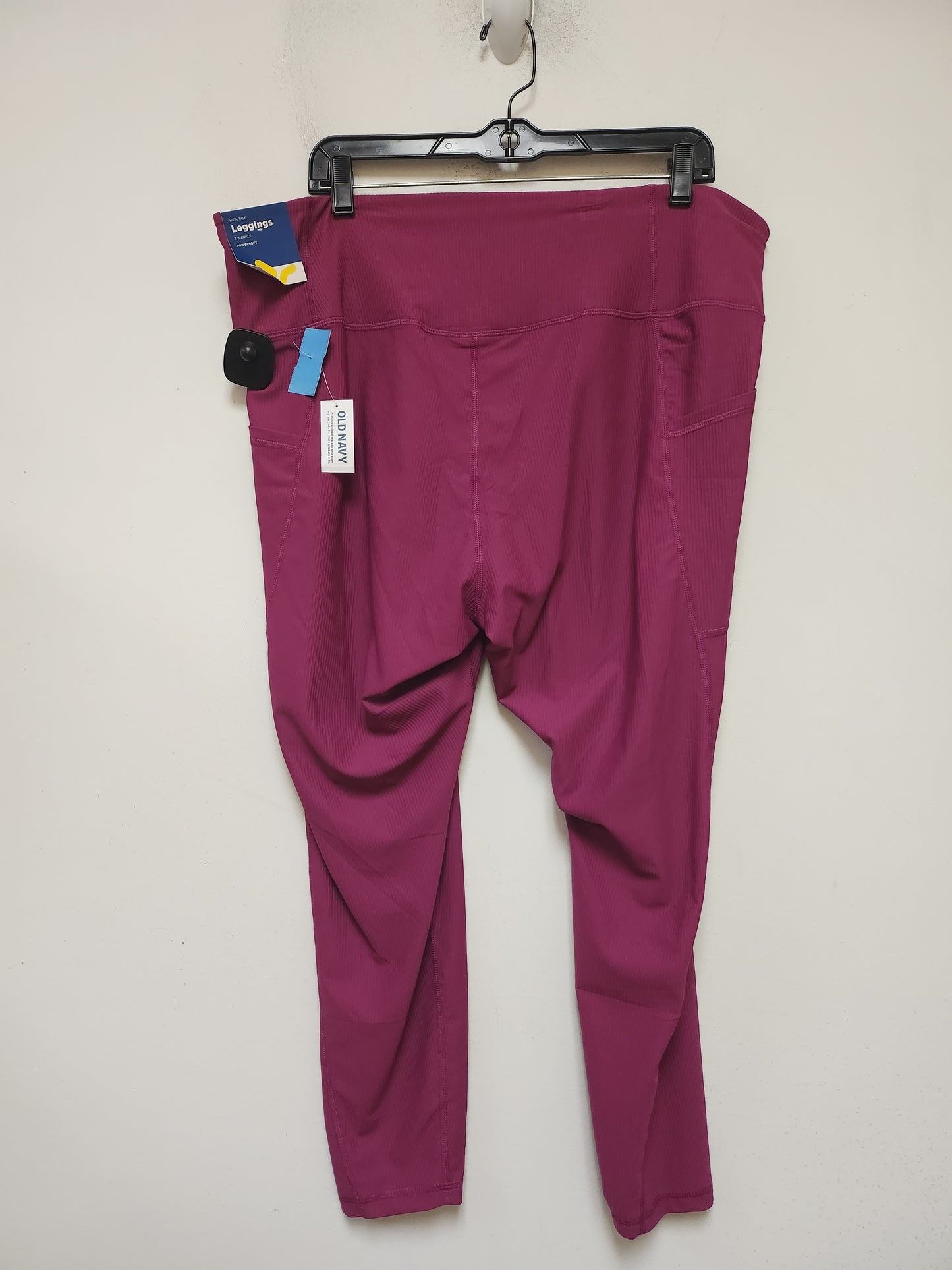 Athletic Leggings By Old Navy In Pink, Size: Xxl