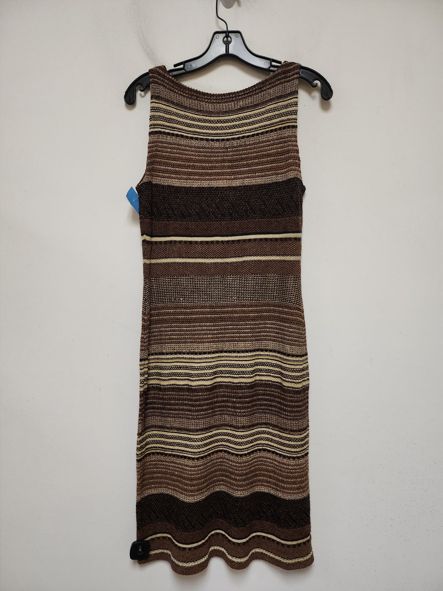 Dress Casual Midi By Lauren By Ralph Lauren In Striped Pattern, Size: S